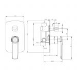 Norico Esperia Shower Diverter Mixer Specifications