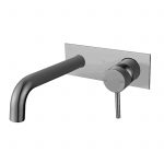 Norico Pentro Brushed Nickel Wall Mixer with Spout