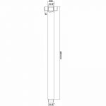 Norico Pentro Ceiling Shower Arm 400mm Specification