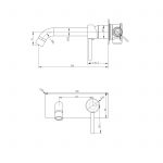 Norico Pentro Wall Mixer with Spout Specification