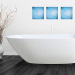 Harmony 1690MM Bathtub Freestanding Acrylic White Bath tub Slim Edge Lucite Finishing
