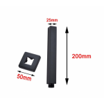 Norico Cavallo Black Ceiling Shower Arm 200mm Specification